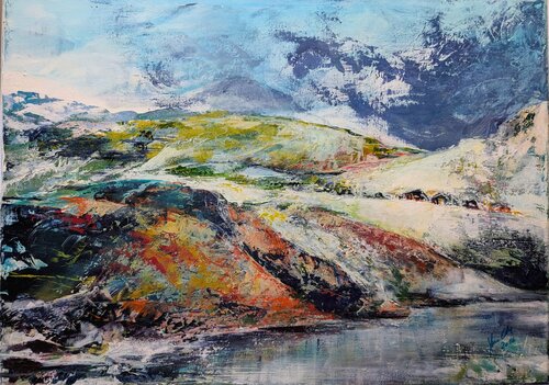 Farben der Stille van Edeltraud Steurer, Schilderij te koop op Singulart