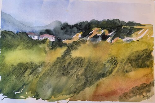 südliches Burgenland - Austria van Edeltraud Steurer, Schilderij te koop op Singulart