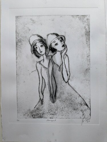 Best friends van Edeltraud Steurer, Afdruk te koop op Singulart