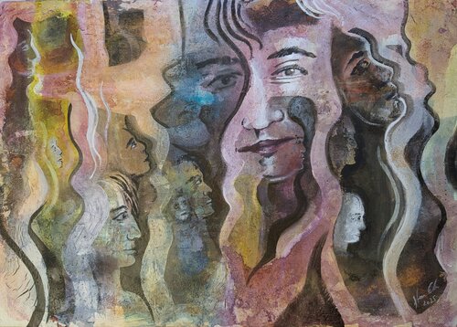 Vielschichtiges Ich von Edeltraud Steurer, Malerei kaufen auf Singulart