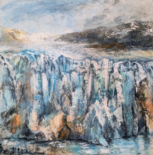 Perito-Moreno-Gletscher de Edeltraud Steurer, Pintura a la venta en Singulart