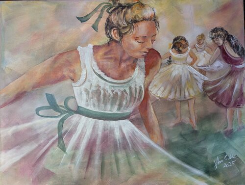 Hommage an Edgar Degas von Edeltraud Steurer, Malerei kaufen auf Singulart