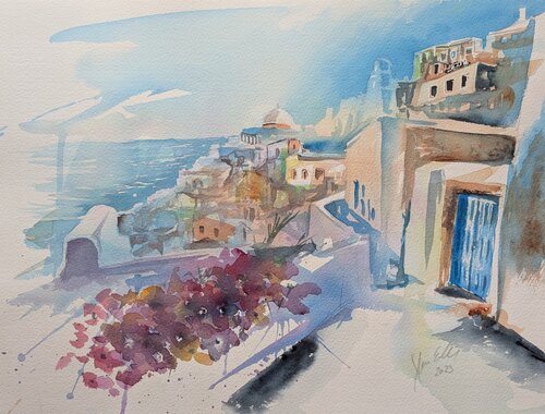 Greece de Edeltraud Steurer, Pintura a la venta en Singulart