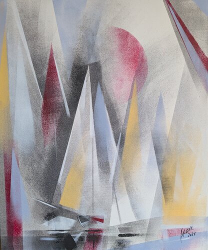 Silent Sailing Somewhere de Edeltraud Steurer, Pintura a la venta en Singulart
