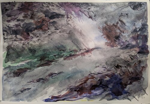 Wasser atmet Luft de Edeltraud Steurer, Pintura a la venta en Singulart