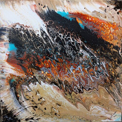 Im Fluss van Edeltraud Steurer, Schilderij te koop op Singulart