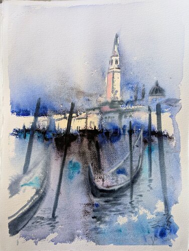 In Venedig sein par Edeltraud Steurer, Peinture en vente sur Singulart