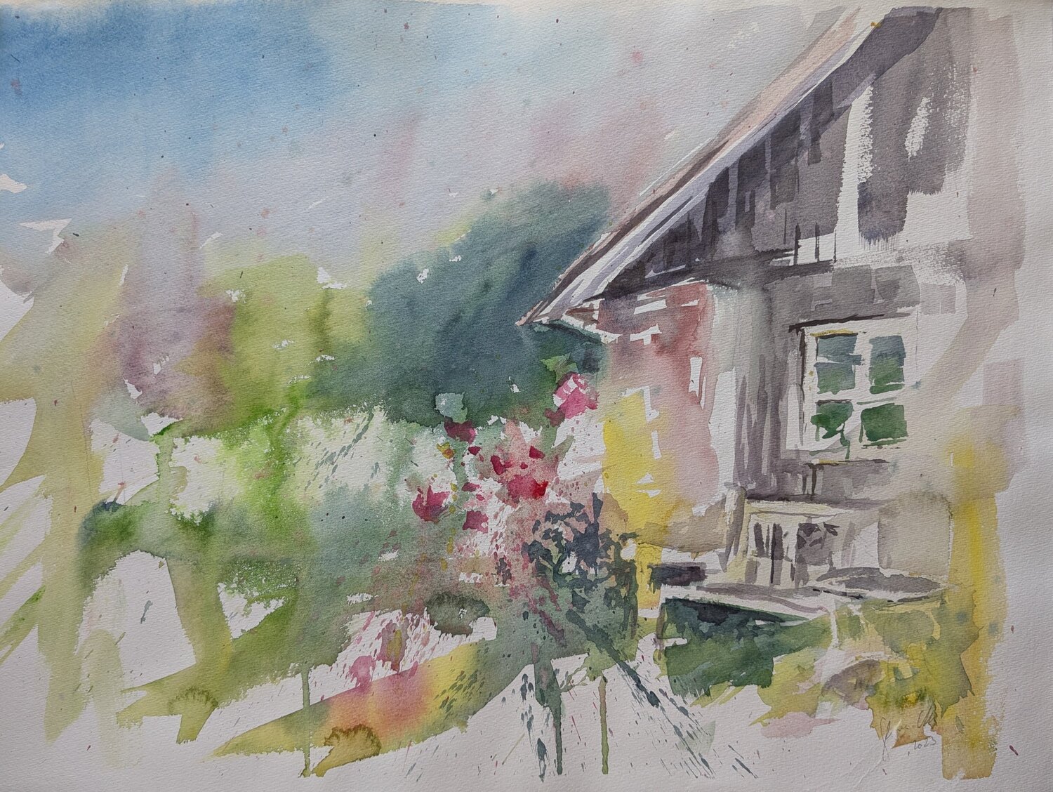 Sommerlicht am Gartenhaus Edeltraud Steurer