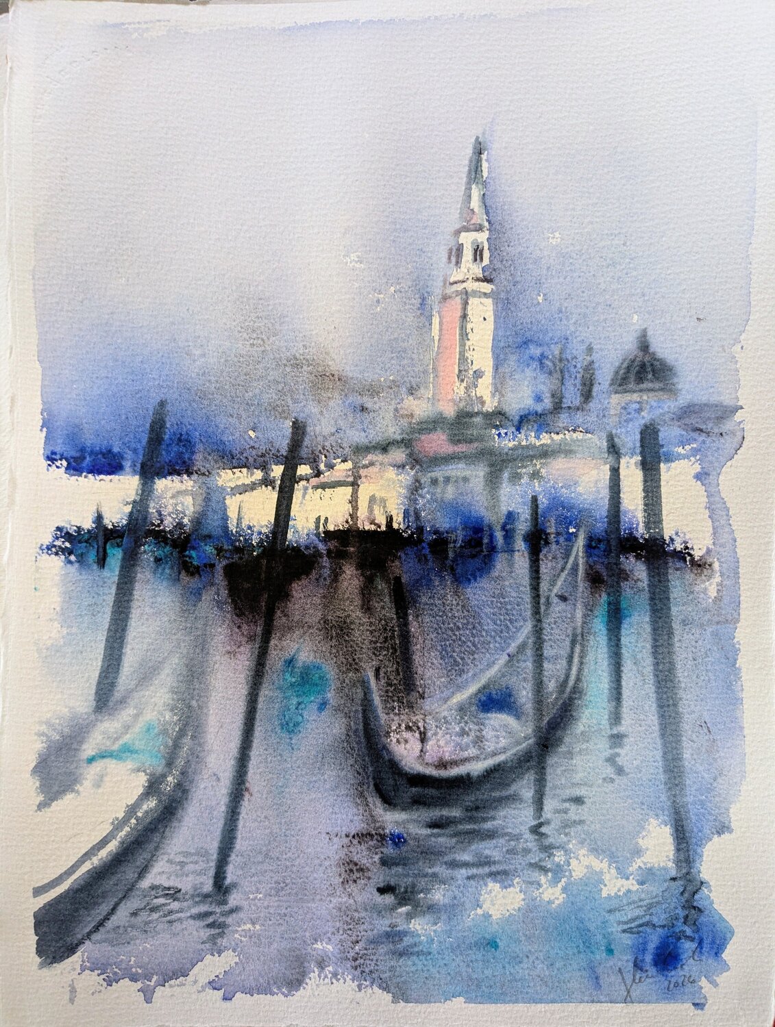 In Venedig sein Edeltraud Steurer Peinture originale à vendre