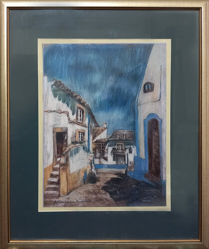 Back Alley Stairs di Elżbieta Kamieńska-Mruszczak, Opera su carta in vendita su Singulart