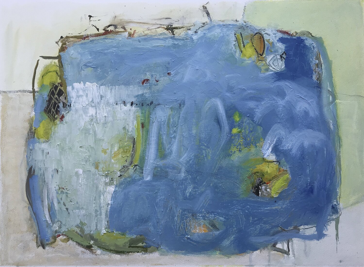 BLUE TABLE 2 Elisabetta Sonda Peinture originale à vendre