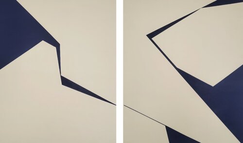 Divergence 1 Diptych di Veronika Obushikhina Danilova, Pittura in vendita su Singulart