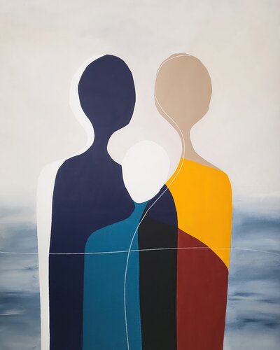 Connected 1 di Veronika Obushikhina Danilova, Pittura in vendita su Singulart