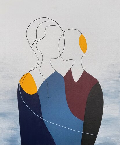 Connected 4 di Veronika Obushikhina Danilova, Pittura in vendita su Singulart