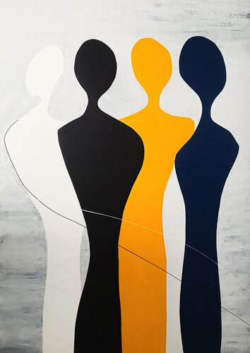 Connected 5 di Veronika Obushikhina Danilova, Pittura in vendita su Singulart