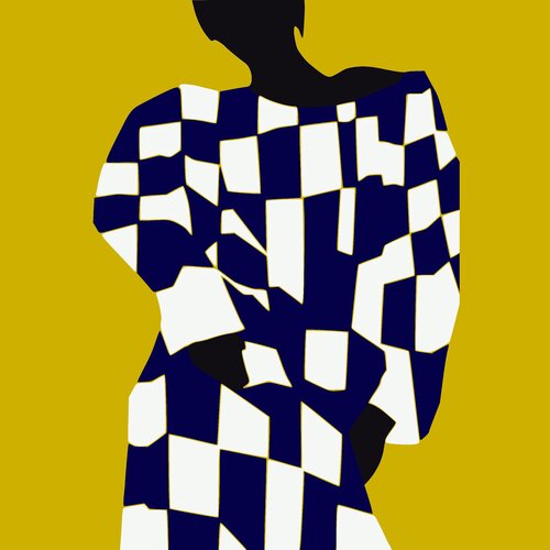 Composed 3 - Yellow (Limited edition print) di Veronika Obushikhina Danilova, Digitale in vendita su Singulart