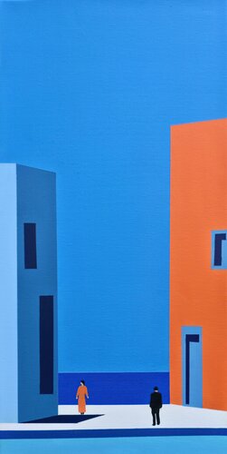 Plane: Threshold 4 de Veronika Obushikhina Danilova, Pintura a la venta en Singulart