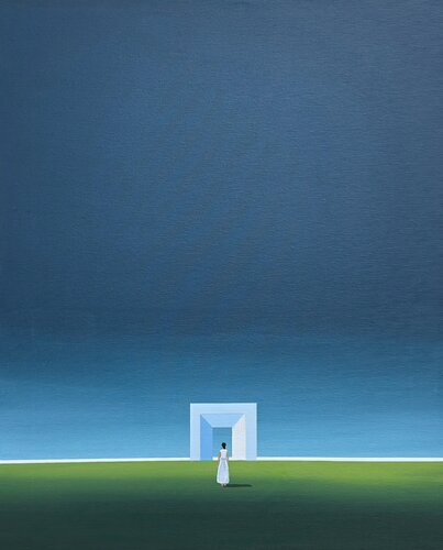 Plane, Threshold 11 par Veronika Obushikhina Danilova, Peinture en vente sur Singulart