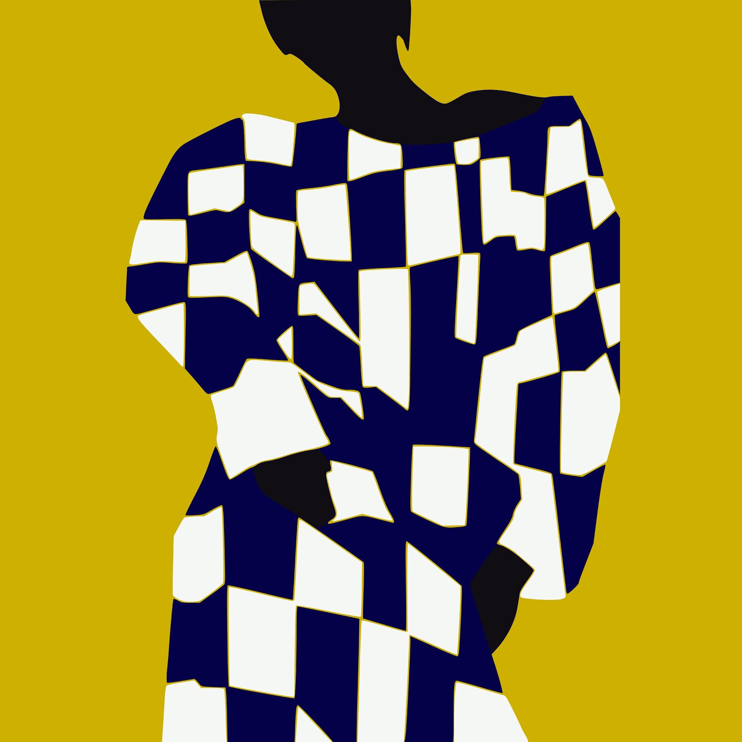 Composed 3 - Yellow (Limited edition print) Veronika Obushikhina Danilova Digitale in vendita