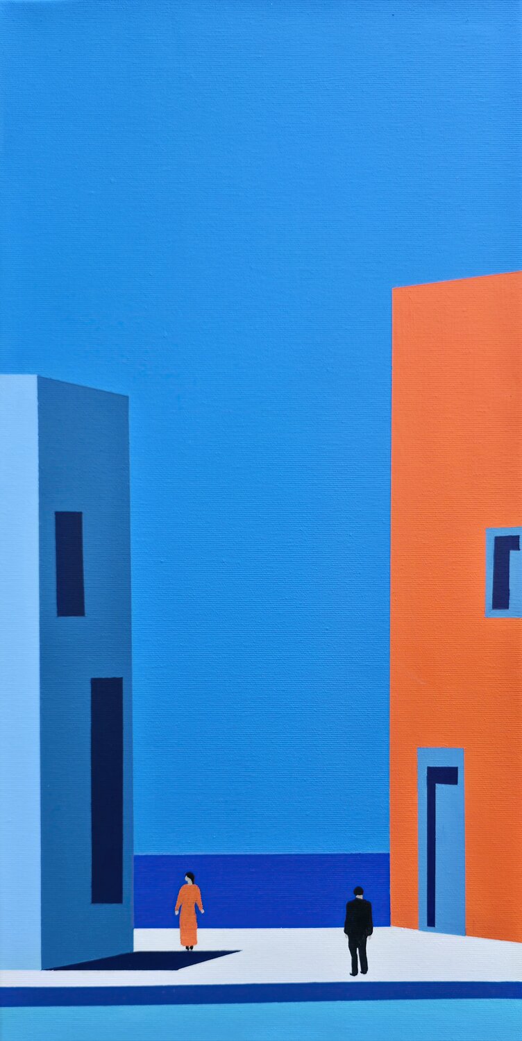Plane: Threshold 4 Veronika Obushikhina Danilova Pintura original en venta