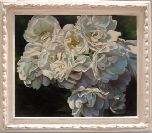 White Peonies von Lorena Clementi, Malerei kaufen auf Singulart