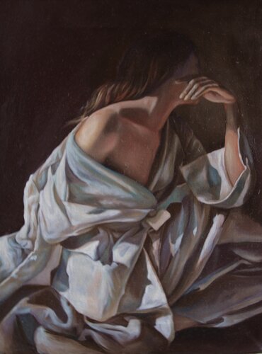 Lady in Thoughts di Lorena Clementi, Pittura in vendita su Singulart