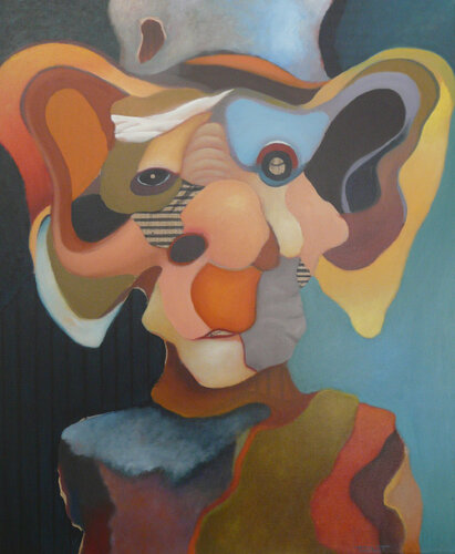Clown - 029 van Yoann TOUBLANT, Schilderij te koop op Singulart