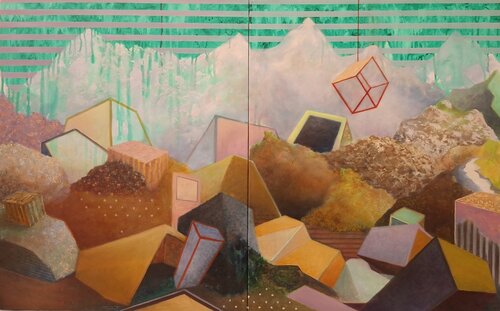 Paysage / sans titre par Yoann TOUBLANT, Peinture en vente sur Singulart