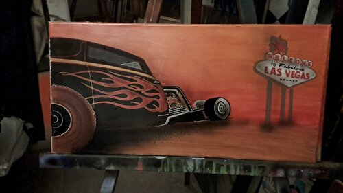 Roodster by Simone Grenzi, Painting for Sale on Singulart