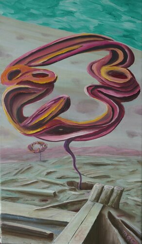 view of mars di Mocx Dabbert, Pittura in vendita su Singulart