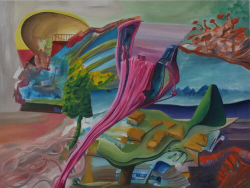 crane operator di Mocx Dabbert, Pittura in vendita su Singulart