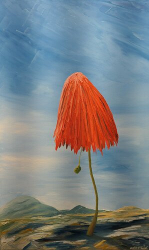 mushroom flower di Mocx Dabbert, Pittura in vendita su Singulart