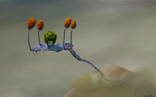 sponge tree van Mocx Dabbert, Schilderij te koop op Singulart