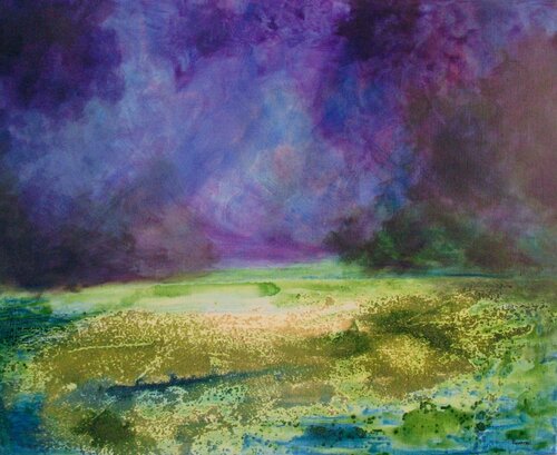 Hors Du Temps Green par Jean-François PIGNATEL, Peinture en vente sur Singulart