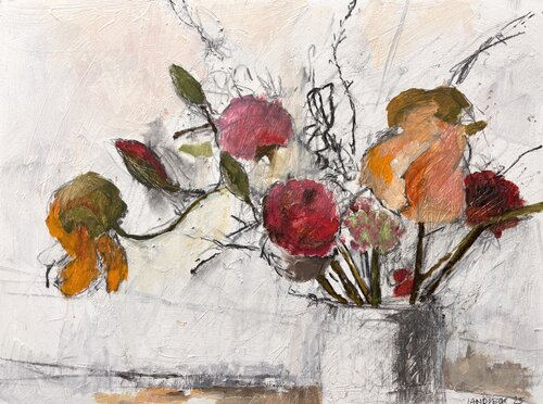Blumenstrauß by Barbara Landbeck, Painting for Sale on Singulart