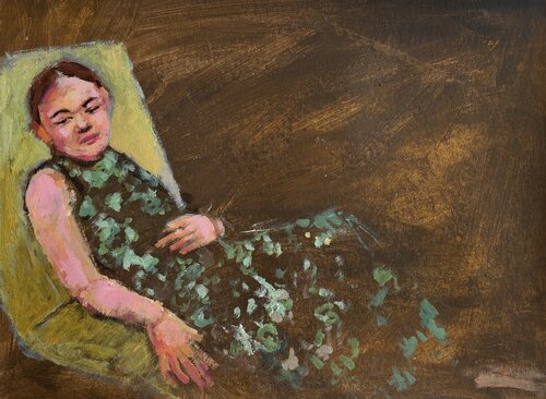 Resting Figure van Barbara Landbeck, Schilderij te koop op Singulart