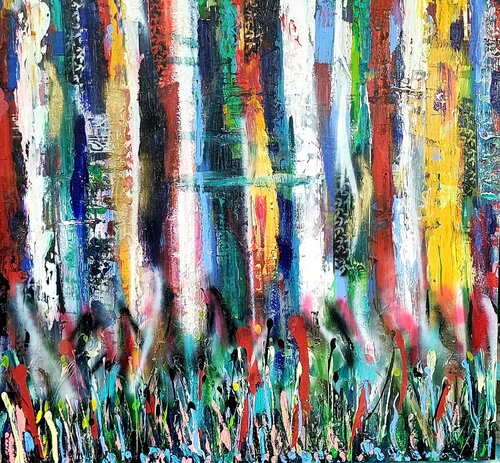 Journey through an imaginative landscape van Skye Elizabeth James, Schilderij te koop op Singulart