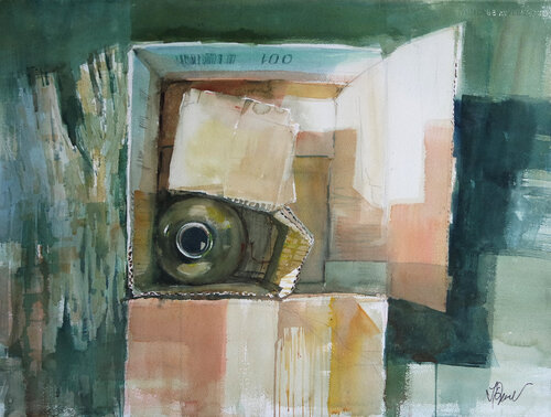 "Ein Blick von oben" by Irene Gravender, 絵画 for Sale on Singulart