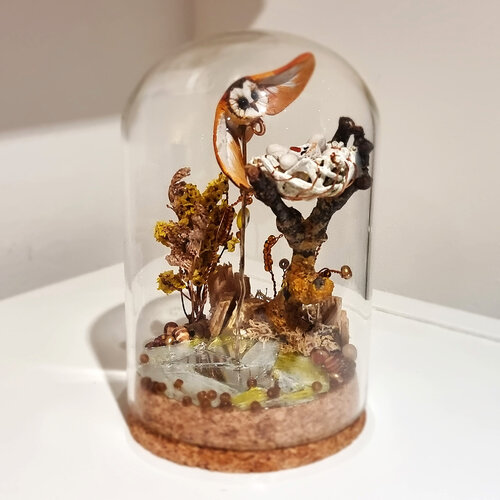 Barn Owls in a Dome I di Santa Perpetua, Altri media in vendita su Singulart