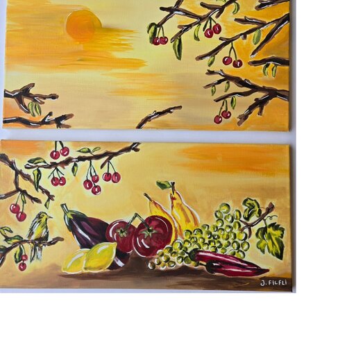Nature morte au soleil couhant von Jacky Filfli El Khoury, Malerei kaufen auf Singulart
