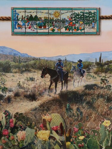 Desert Blooms di Debra Keirce, Pittura in vendita su Singulart