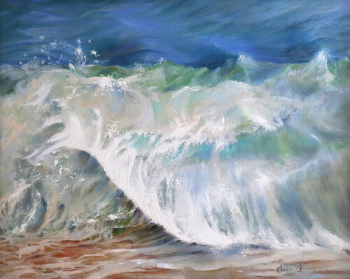 Ocean in Motion di Debra Keirce, Pittura in vendita su Singulart