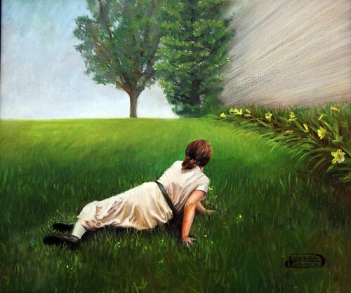 Modern World van Debra Keirce, Schilderij te koop op Singulart