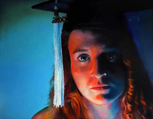 The Graduate di Debra Keirce, Pittura in vendita su Singulart