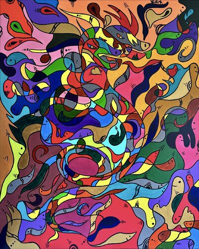 Dragon by Veronika Sarma, Painting for Sale on Singulart