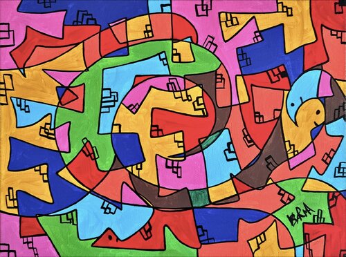 Labyrinth by Veronika Sarma, Painting for Sale on Singulart
