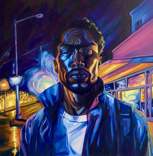 Boston van Kate Revill, Schilderij te koop op Singulart