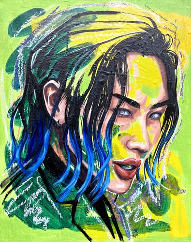 When I let go of what I am, I become what I might be van Kate Revill, Schilderij te koop op Singulart