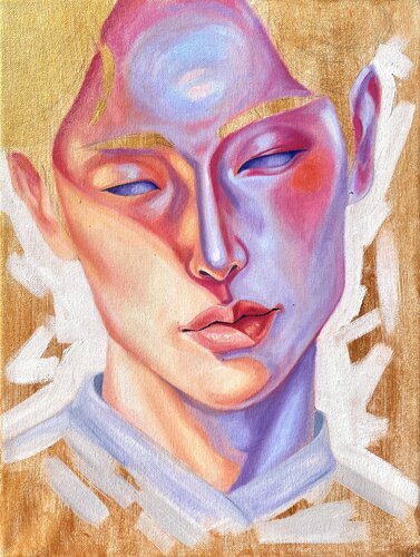 Golden van Kate Revill, Schilderij te koop op Singulart