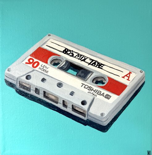 Cassette Tape Nostalgia 13 de Kate Revill, Pintura a la venta en Singulart